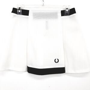 𝅺Vintage 1970s Fred Perry Pleated White Tennis Skirt Size Euro 42 US Small